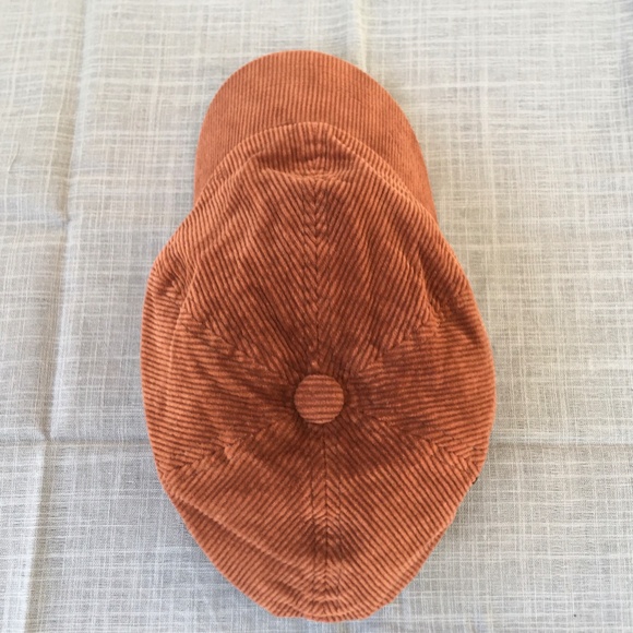 BARBOUR AYTON BURNT ORANGE CORDUROY MENS BASEBALL CAP ONE SIZE - Picture 3 of 12